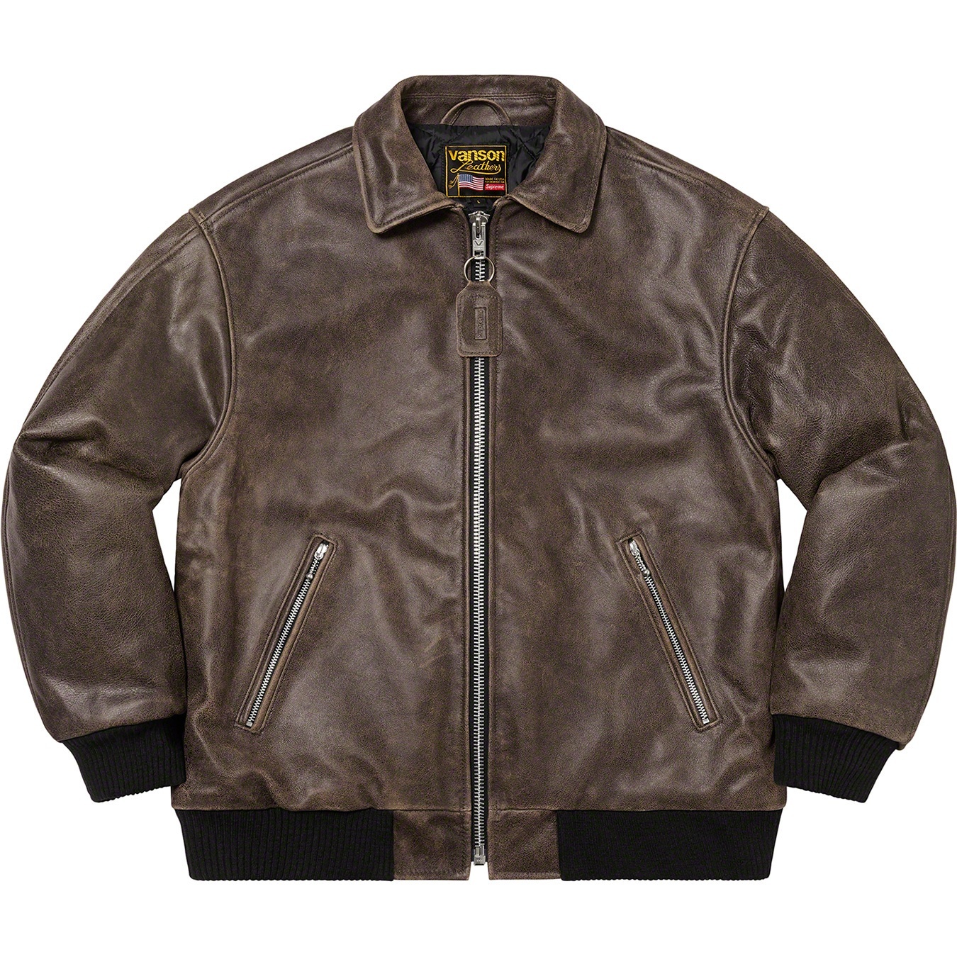 Supreme®/Vanson Leathers® Worn Leather Jacket view 9